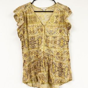 Lucky Brand Gold Boho Shirt